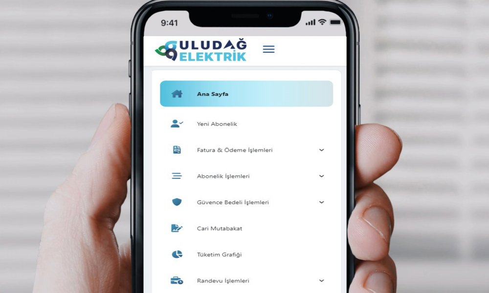 ULUDAĞ ELEKTRİK ONLINE İŞLEM MERKEZİ’YLE, TÜM İŞLEMLER ÇOK KOLAY